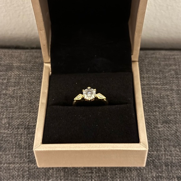 10K Grey Moissanite Ring - Picture 1 of 5